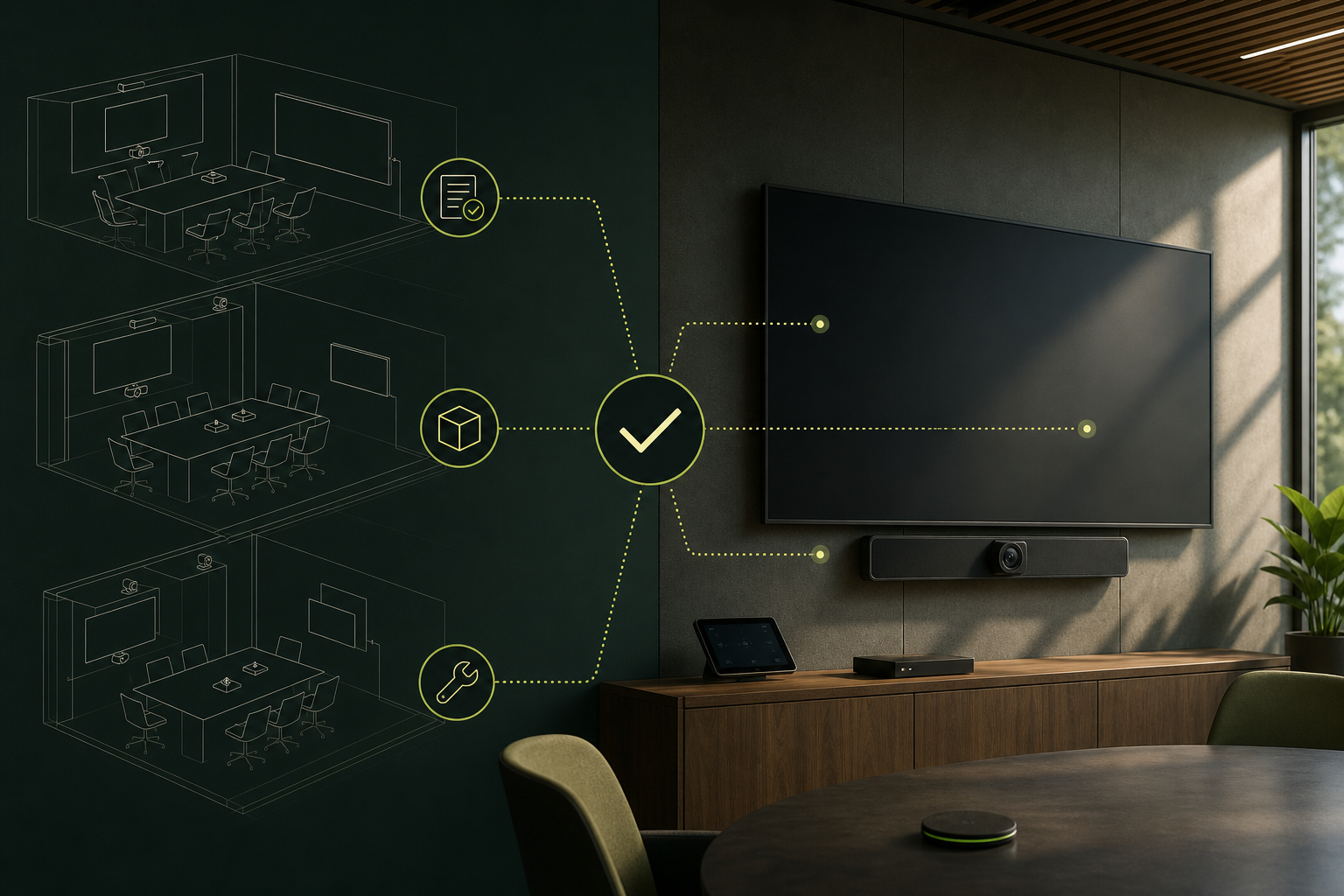 Editorial visual for Enterprise AV fails less from hardware than from weak execution