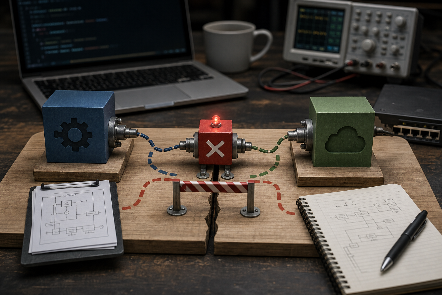 Editorial visual for APIs fail when the contract is clear to developers but unclear to operators
